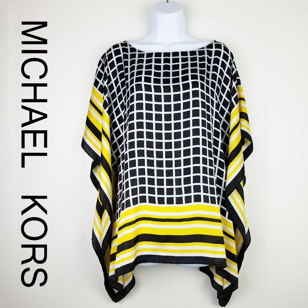 MICHAEL KORS - KIMONO / SCARF FLUTTER SLEEVE TOP